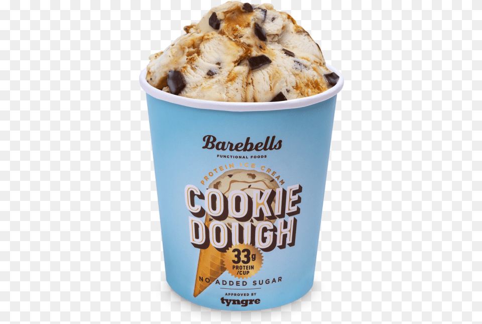 Cookie Dough Tub Barebells Ice Cream, Dessert, Food, Ice Cream, Frozen Yogurt Png Image