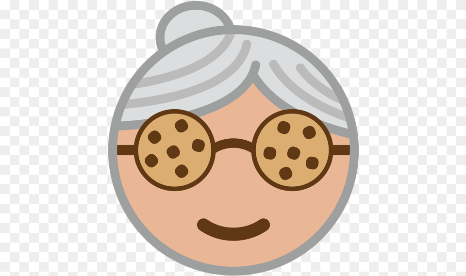Cookie Grandma By Charles Scheuer Smiley, Accessories, Glasses, Ammunition, Grenade Png Image