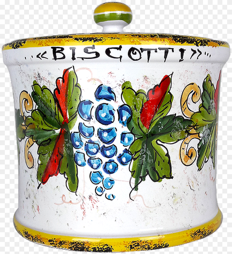 Cookie Jar Italian Ceramics Ceramic, Art, Cookware, Porcelain, Pot Png