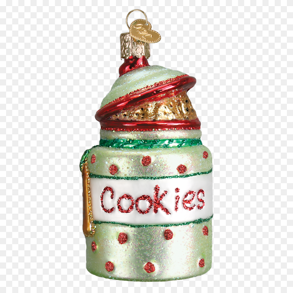 Cookie Jar Ornament Glass Ornaments, Birthday Cake, Cake, Cream, Dessert Png