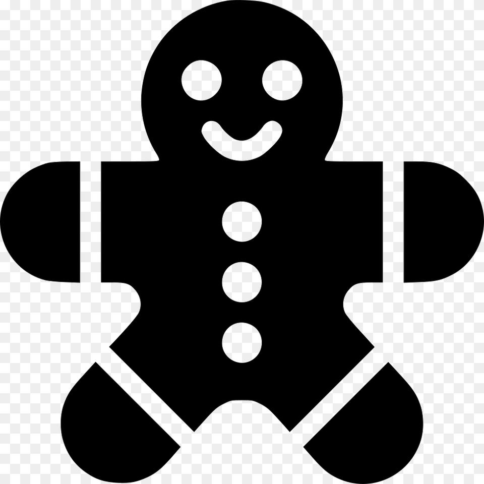 Cookie Man Cookie Man Icon, Stencil, Food, Sweets, Baby Png Image