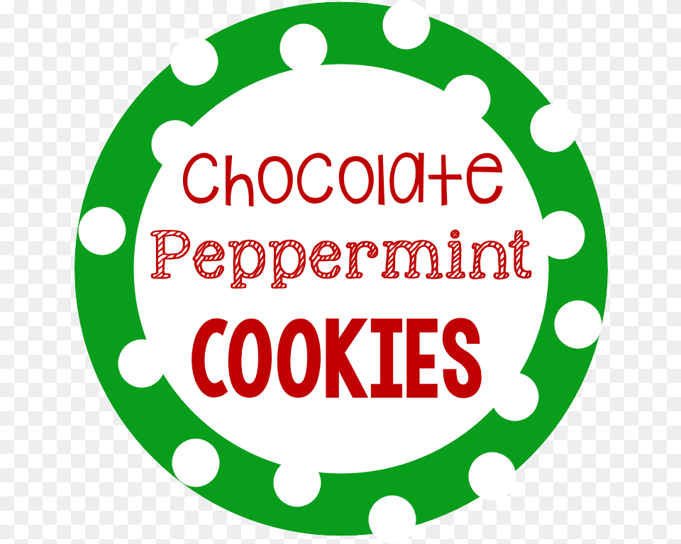 Cookie Mix In A Jar Printable Gift Tags Chocolate Peppermint Cookies Label, Logo Png