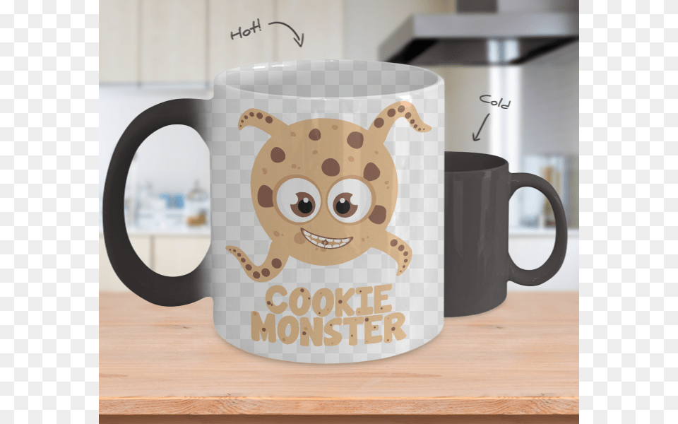 Cookie Monster Color Changing Mug Gets Hot My Wiener Comes Out, Cup, Beverage, Coffee, Coffee Cup Png