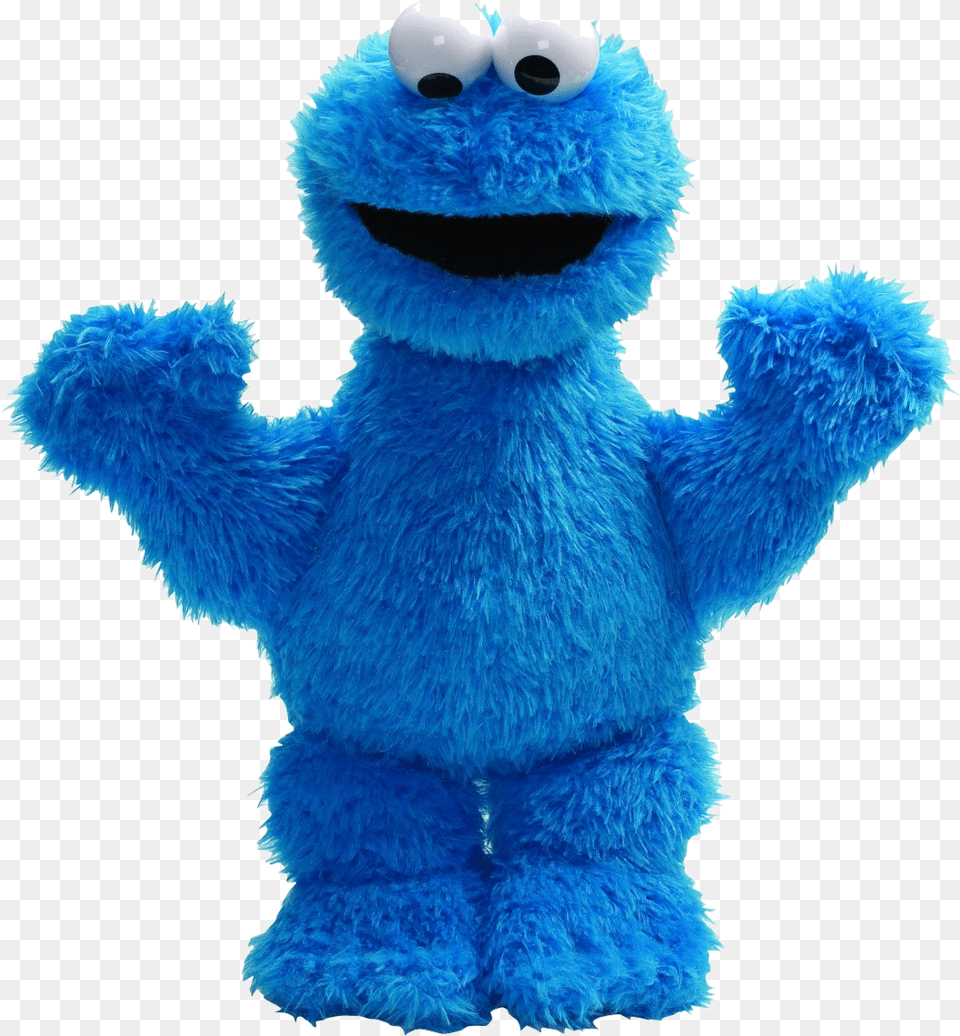 Cookie Monster Happy Clipart Transparent Cookie Monster Doll, Toy, Plush Png Image