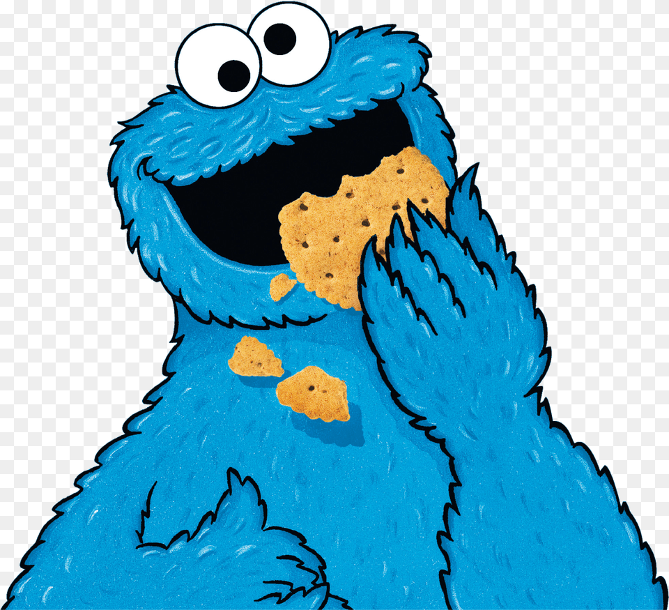 Cookie Monster Images Of Best Transparent Cartoon Cookie Monster Eats Cookies, Food, Sweets Free Png Download