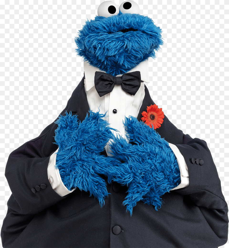 Cookie Monster In A Tuxedo, Accessories, Formal Wear, Tie, Adult Free Png Download