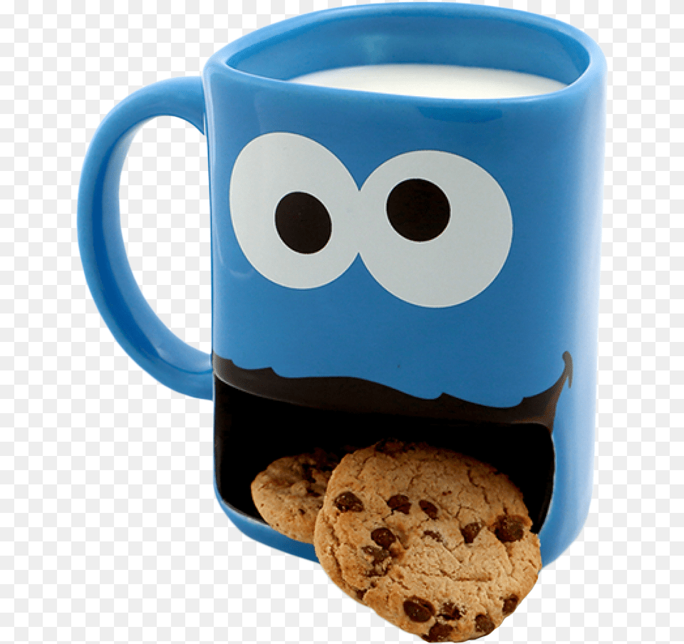 Cookie Monster Taza, Food, Sweets, Cup, Beverage Free Png