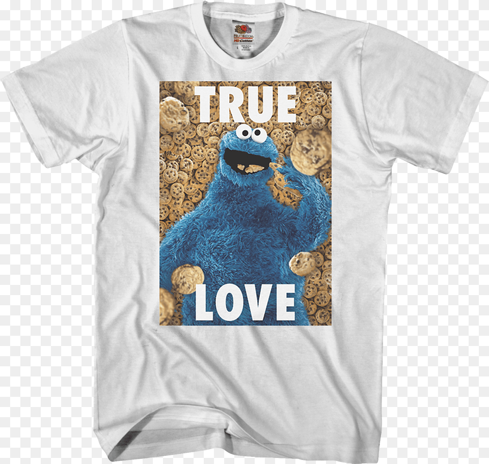 Cookie Monster True Love Sesame Street T Shirt Mega Man X Shirt, Clothing, T-shirt Png Image