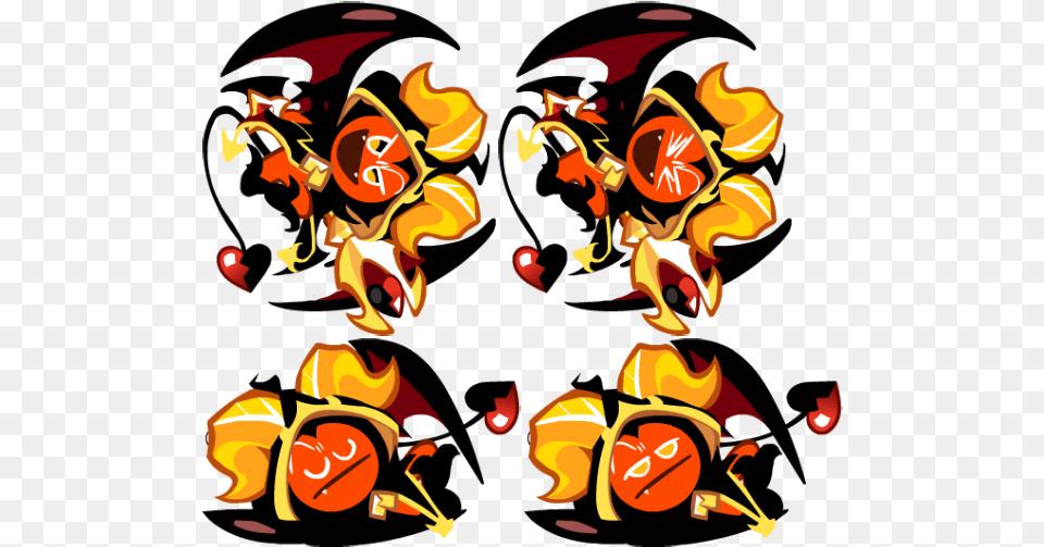 Cookie Run Updates Devil Cookie Horns Of Gold, Art, Graphics, Fire, Flame Png