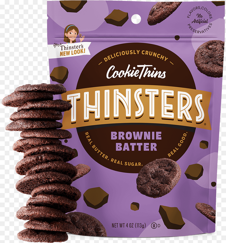 Cookie Thins Thinsters, Cocoa, Dessert, Food, Sweets Free Transparent Png