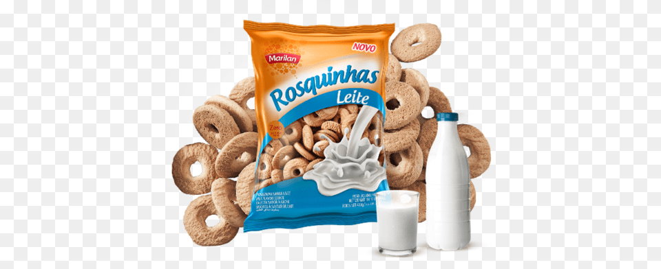 Cookies Amp Crackers Marilan Rosquinha Leite, Bread, Food, Beverage, Milk Free Png