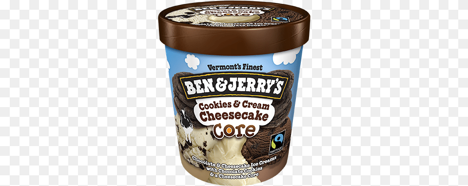 Cookies Amp Cream Cheesecake Core Pint Cheesecake Ice Cream Ben And, Dessert, Food, Ice Cream Png