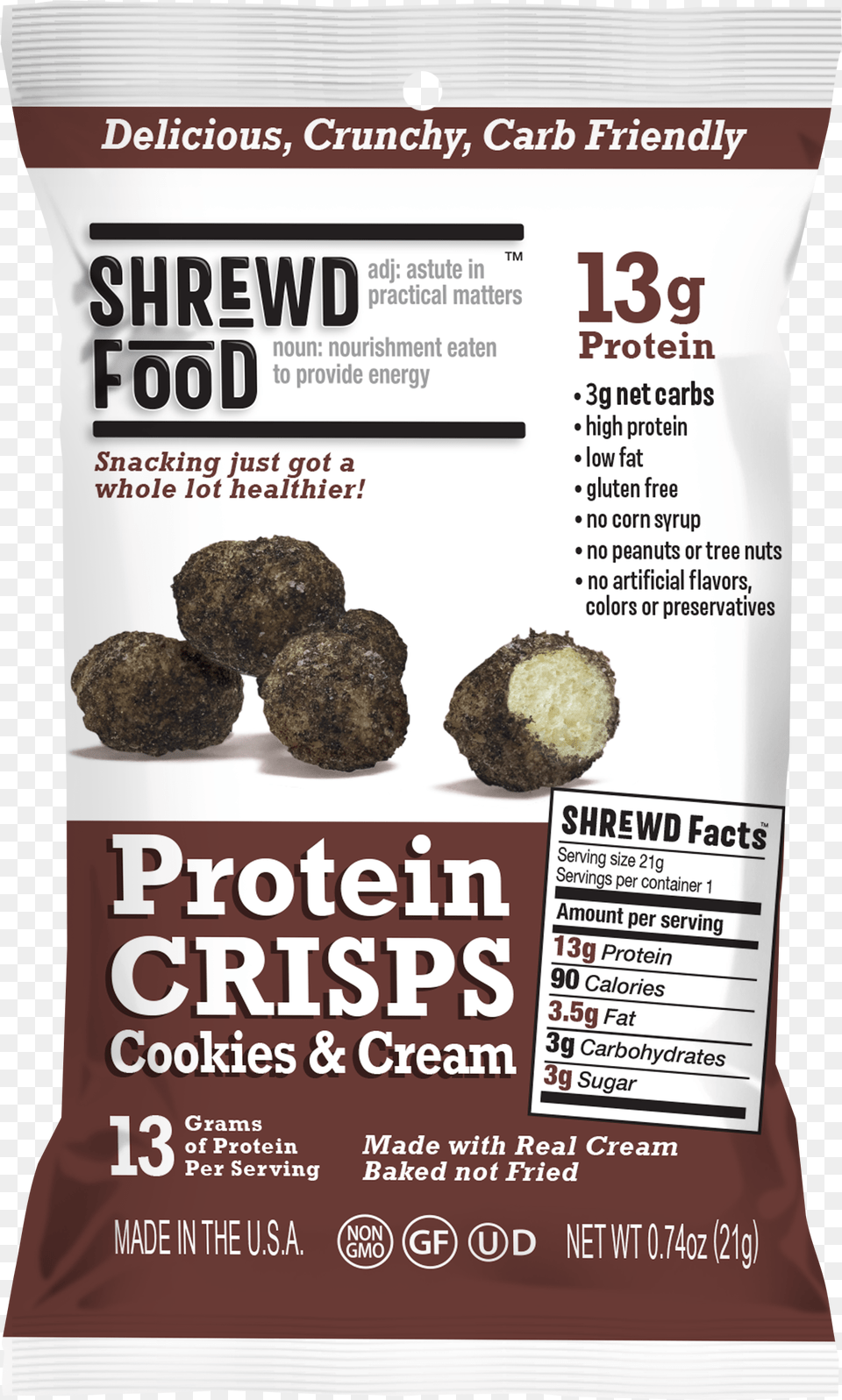 Cookies Amp Cream Protein Crisps, Advertisement, Poster, Food, Meat Free Png Download