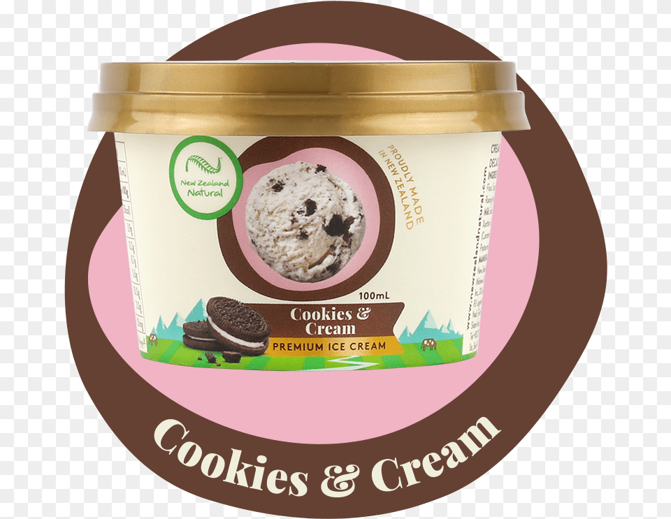 Cookies And Cream, Dessert, Food, Ice Cream, Sweets Png Image