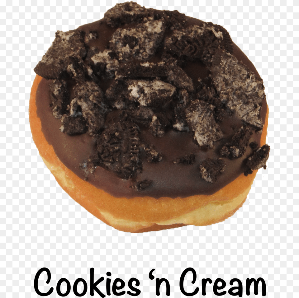 Cookies And Cream Chocolate, Donut, Food, Sweets, Bread Png