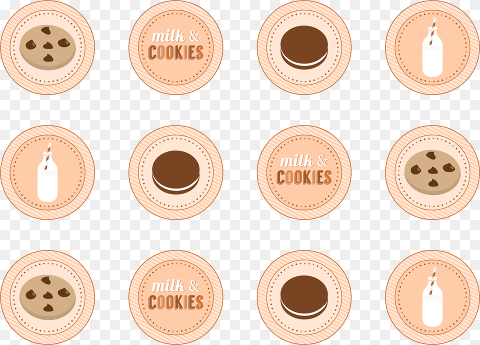 Cookies And Milk Printable Cookies And Milk Toppers Free Png Download