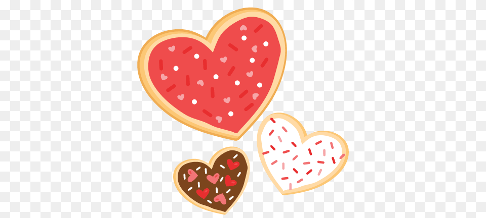 Cookies Clipart Colorful Cookie Valentine39s Day Cookies Clip Art, Heart, Food, Sweets Free Transparent Png