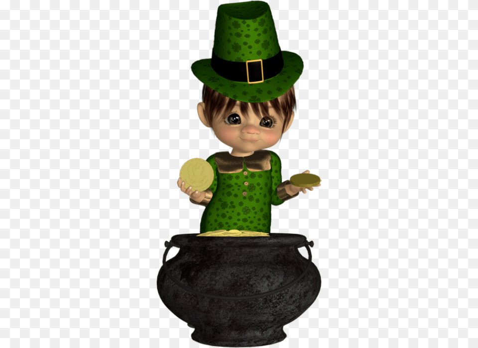 Cookies Clipart St Patricks Day Poser Dfolls, Clothing, Hat, Baby, Person Png