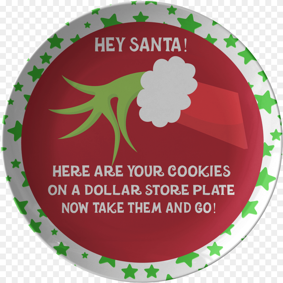 Cookies For Santa Plate Label, Sticker, Logo Png Image