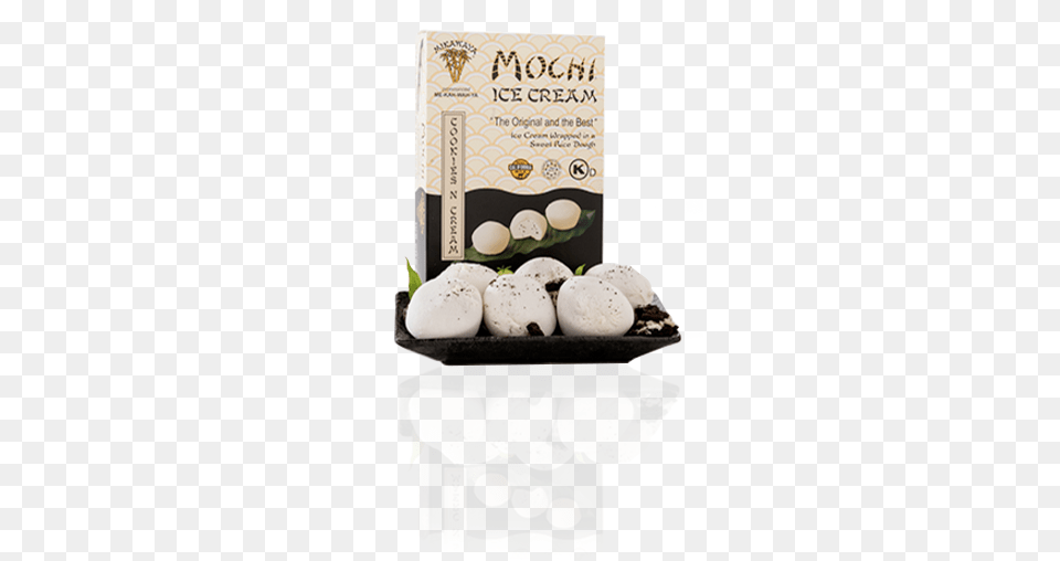 Cookies N Cream Mochi Ice Cream Box And Plate Mochi Ice Cream Cookies And Cream, Food, Sweets Png Image
