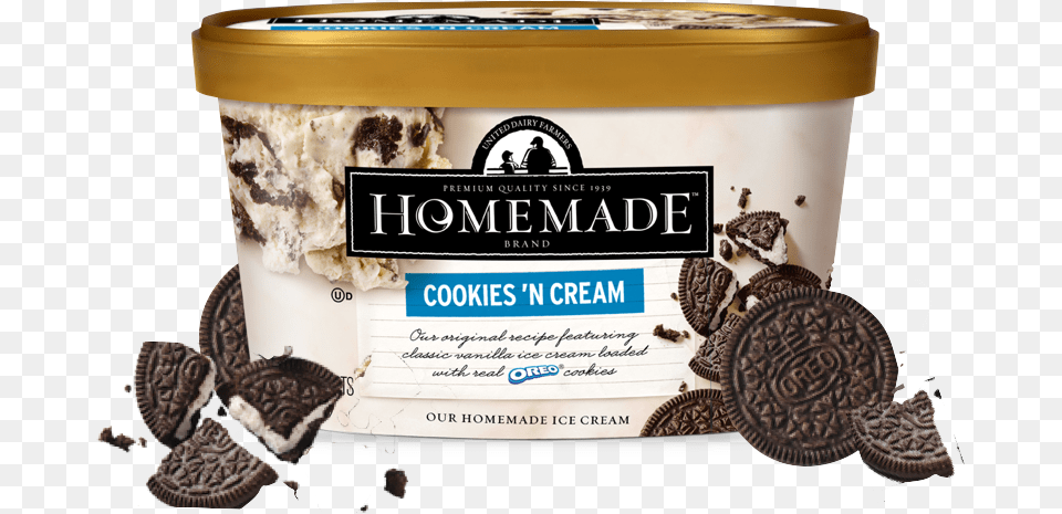 Cookies N39cream Homemade Brand Ice Cream Oreo, Dessert, Food, Ice Cream, Sweets Free Transparent Png
