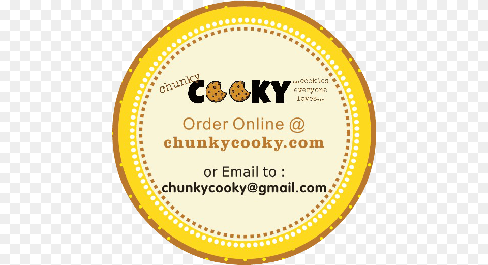 Cookies Online Store Circle, Advertisement, Gold Free Png Download