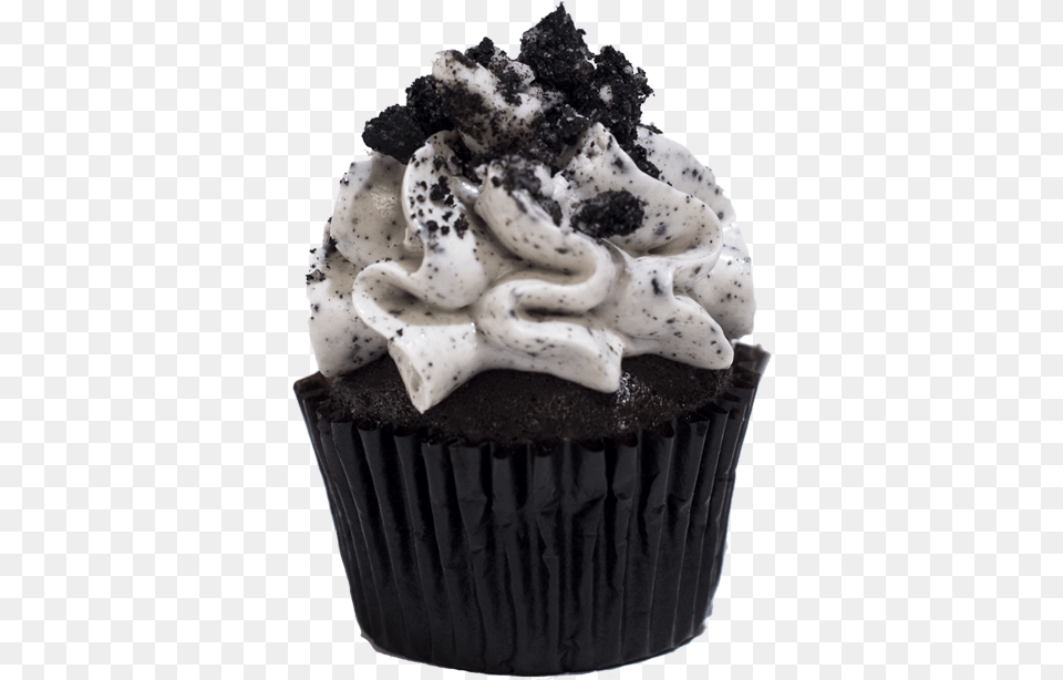 Cookiesmash Cupcake, Cake, Cream, Dessert, Food Png Image