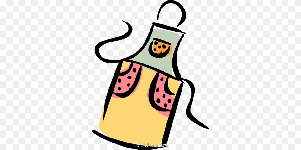 Cooking Apron Royalty Vector Clip Art Illustration, Clothing, Ammunition, Grenade, Weapon Free Transparent Png