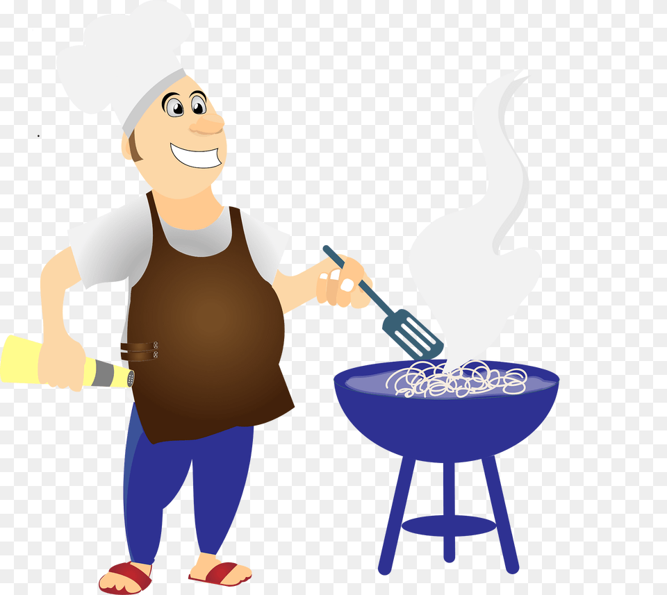 Cooking Clipart, Baby, Person, Grilling, Food Png Image