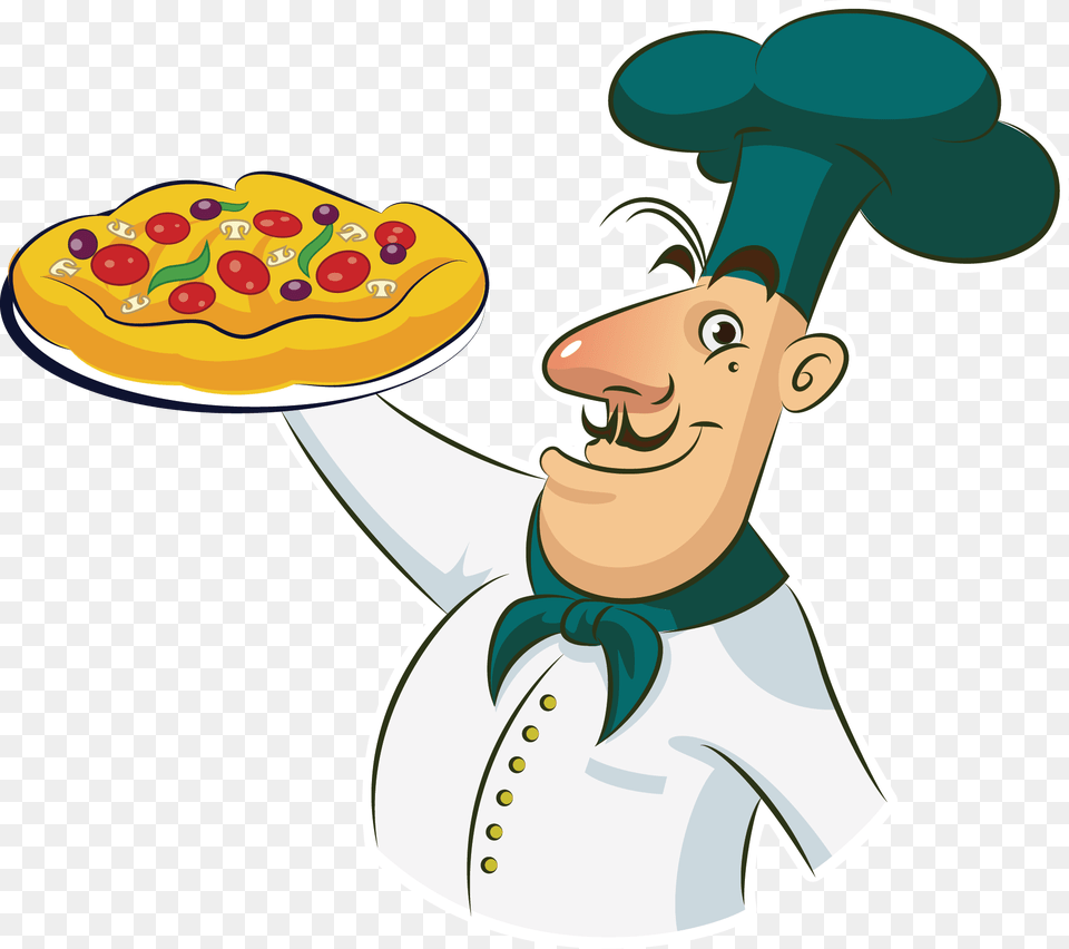 Cooking Clipart Covered Food Cooking Covered Food Transparent, Pizza, Face, Head, Person Free Png