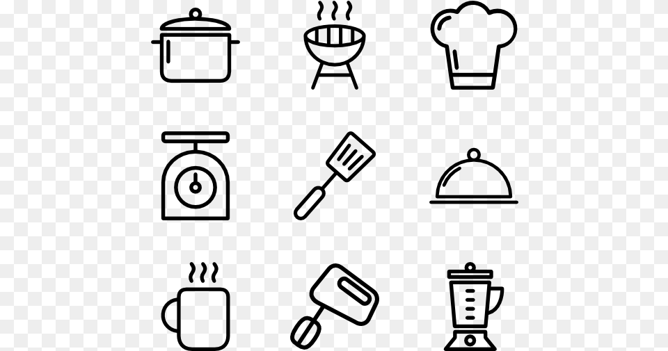 Cooking Icon Vector, Gray Png Image
