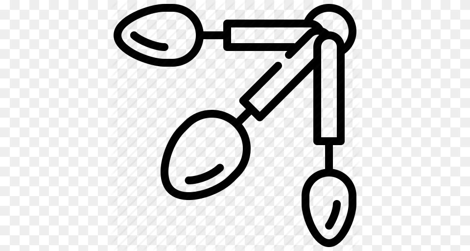 Cooking Kitchen Measuring Spoon Table Tool Icon, Magnifying Free Png