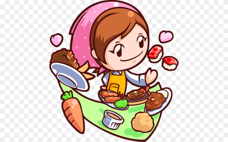 Cooking Mama Decorative Video Game Decal Cover Skin, Face, Head, Person, Baby Png