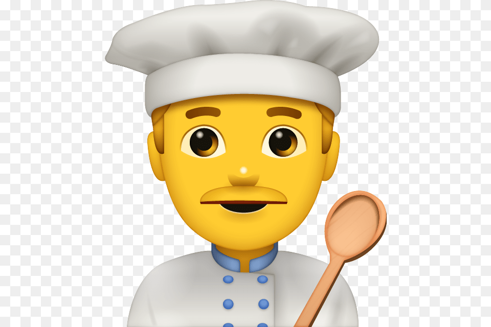 Cooking Man Emoji Cooking Emoji, Cutlery, Spoon, Snowman, Snow Png