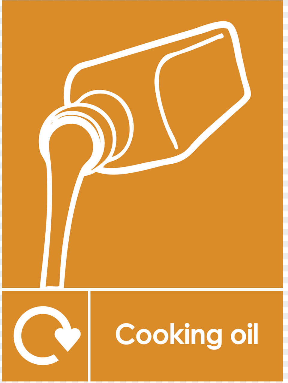 Cooking Oil Recycling Noticetitle Cooking Oil Recycling Used Cooking Oil Signage, Smoke Pipe, Advertisement Free Transparent Png