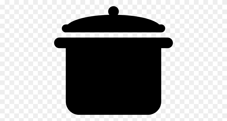 Cooking Pot, Gray Free Png Download