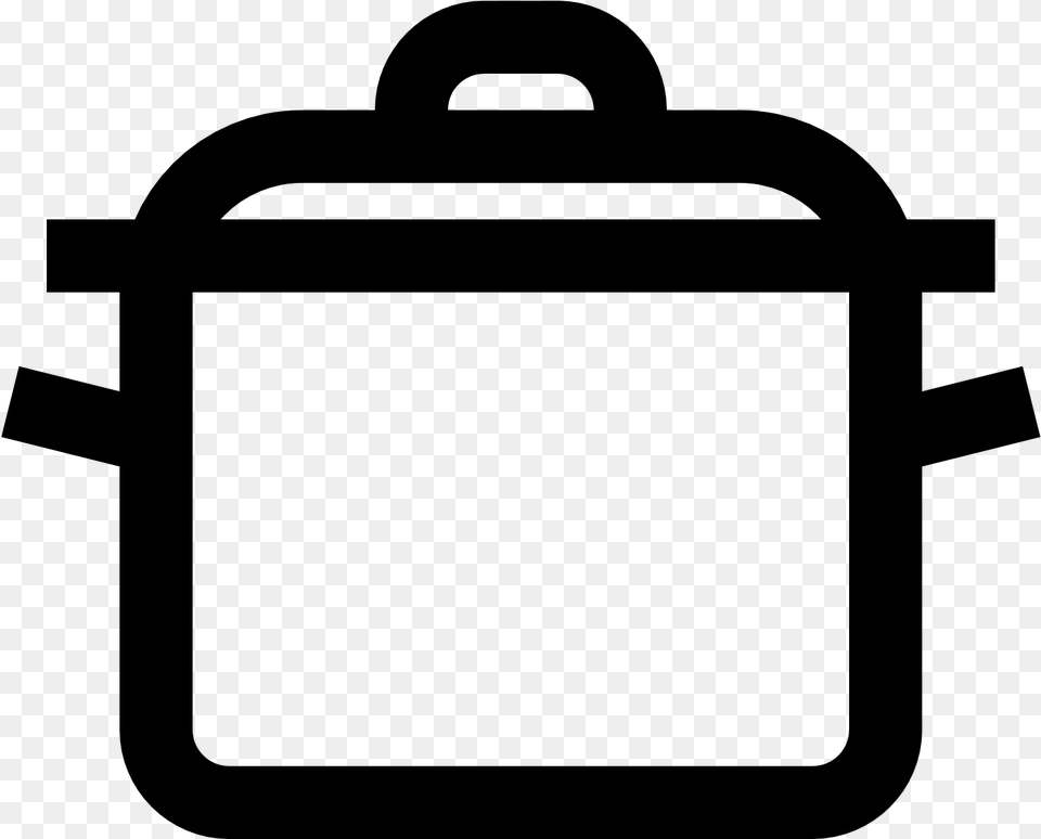 Cooking Pot Icon, Gray Free Transparent Png