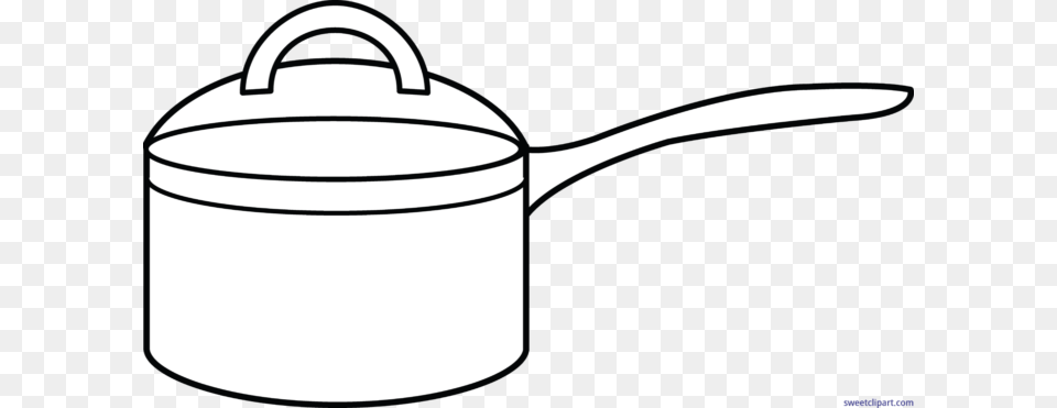 Cooking Pot Lineart Clip Art, Cooking Pan, Cookware, Saucepan, Appliance Free Png