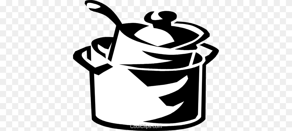 Cooking Pots Royalty Vector Clip Art Illustration, Stencil, Tin, Can, Animal Png Image