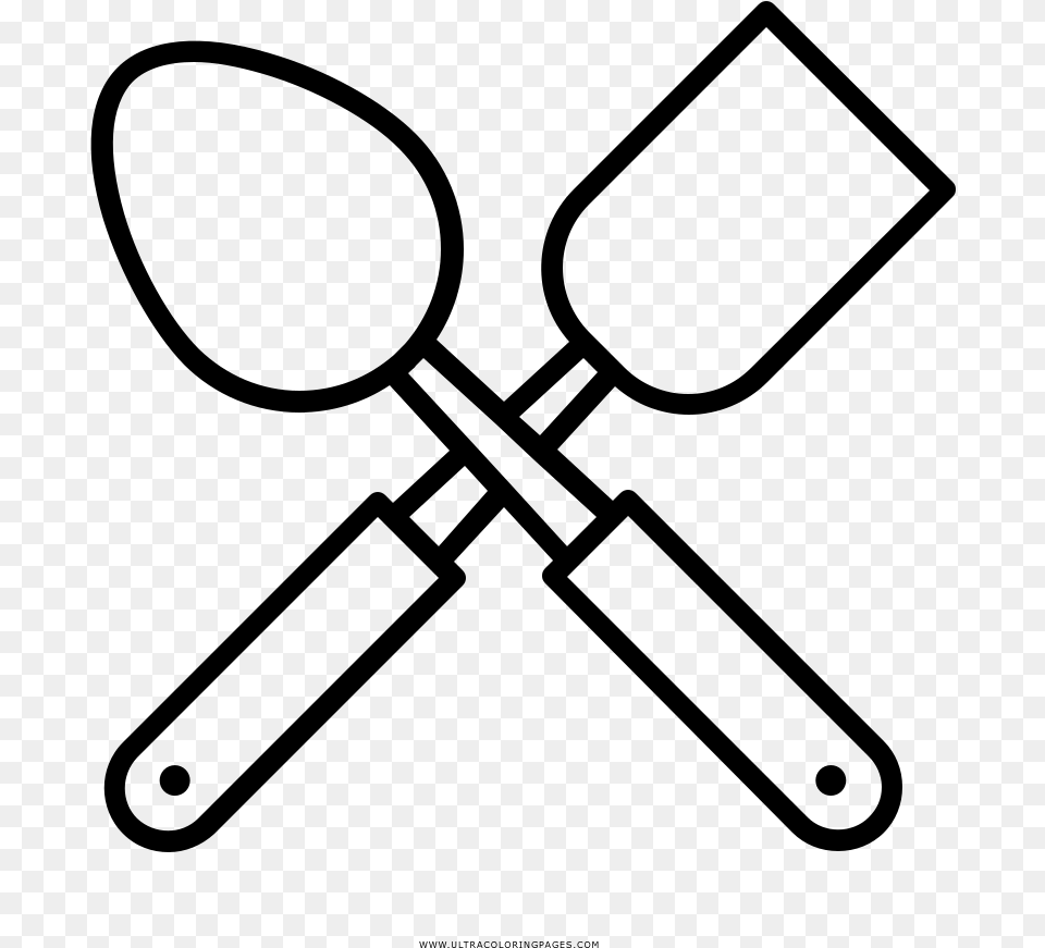 Cooking Tools Coloring, Gray Free Transparent Png