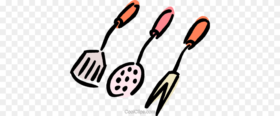Cooking Utensils Royalty Vector Clip Art Illustration, Cutlery, Fork, Device, Grass Free Png Download