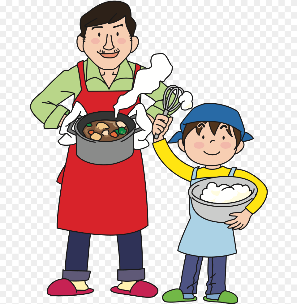 Cooking With Dad Cooking With Dad Clipart, Baby, Person, Face, Head Free Png