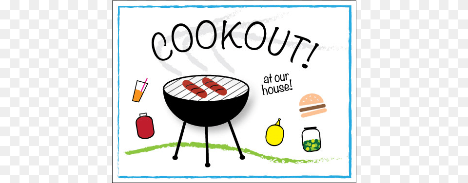 Cookout Invitation Cook Out, Bbq, Cooking, Food, Grilling Free Png Download