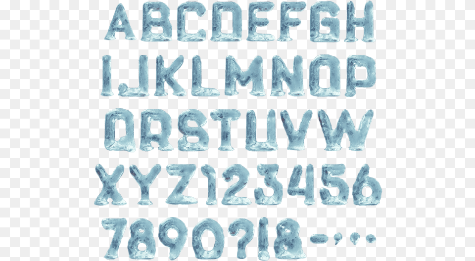 Cool And Cold 3d Font Calligraphy, Text, Alphabet Png Image