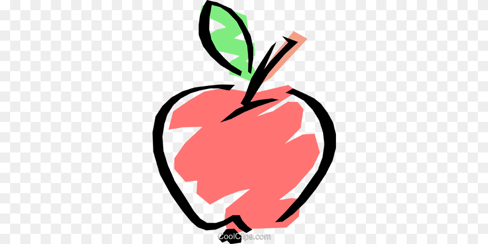 Cool Apple Royalty Vector Clip Art Illustration Educator Apple, Food, Fruit, Plant, Produce Free Transparent Png