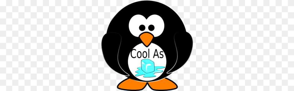 Cool As Ice Penquin Clip Art, Animal, Bird, Nature, Outdoors Png Image