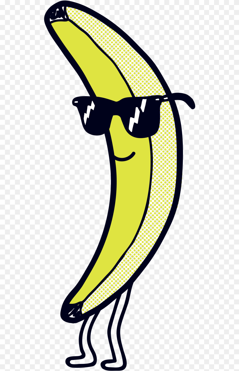 Cool Banana, Food, Fruit, Plant, Produce Png Image
