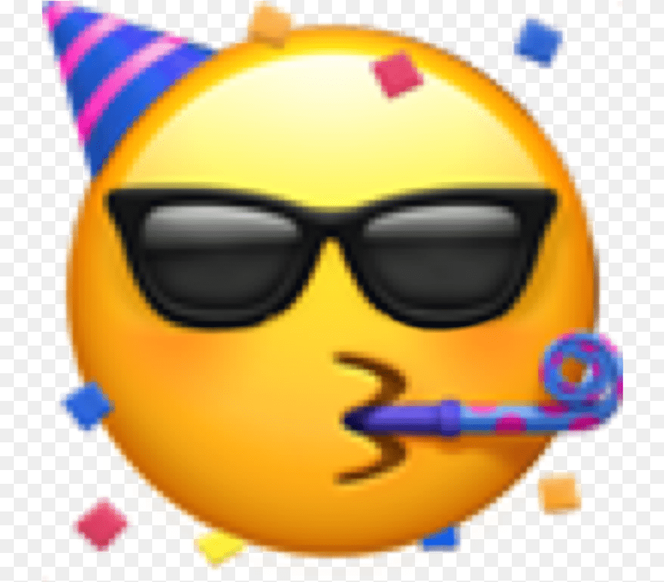 Cool Birthday Emoji Coolemoji Sticker By Eleni, Clothing, Hat, Accessories, Sunglasses Free Png Download