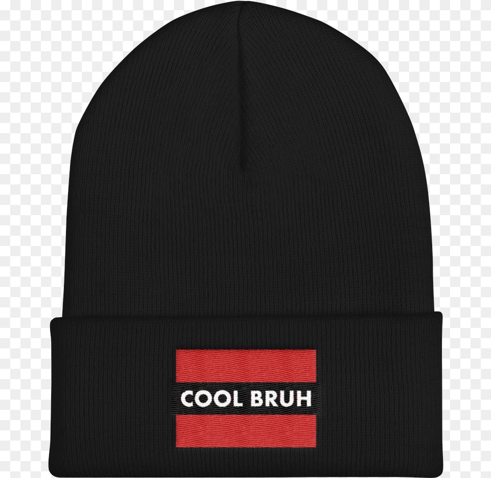 Cool Bruh Cuffed Beanie Beanie, Cap, Clothing, Hat, Person Free Png