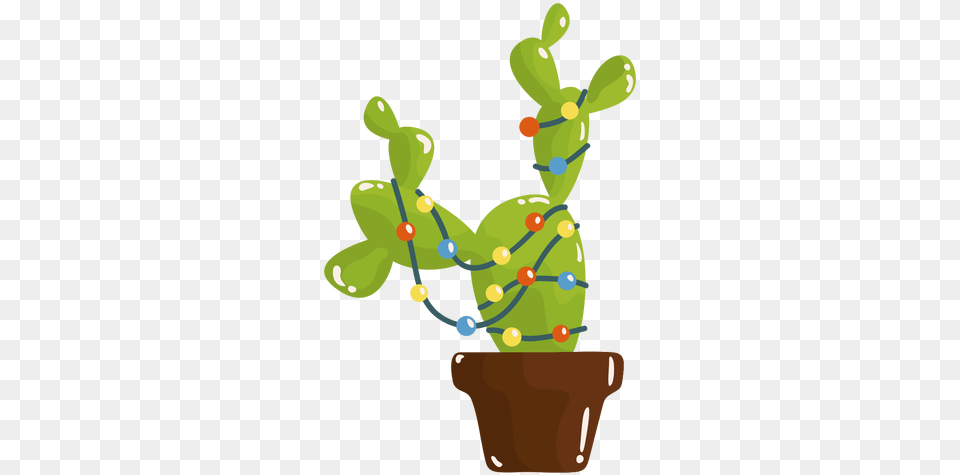 Cool Cactus Lights Transparent U0026 Svg Vector File Cactus Con Luces Navidenas, Leaf, Plant, Potted Plant, Baby Png